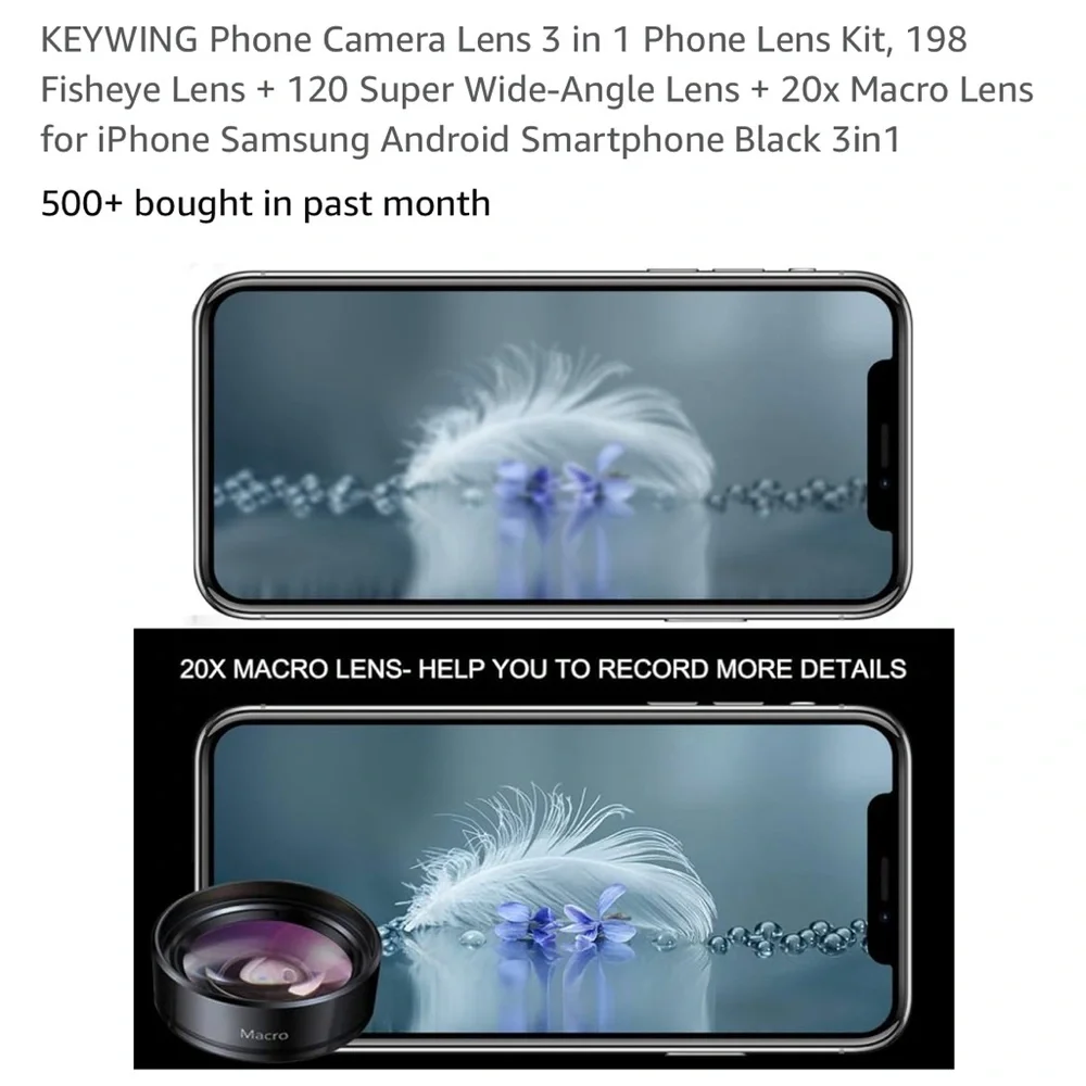 Key wing Phone Camera 3 in 1